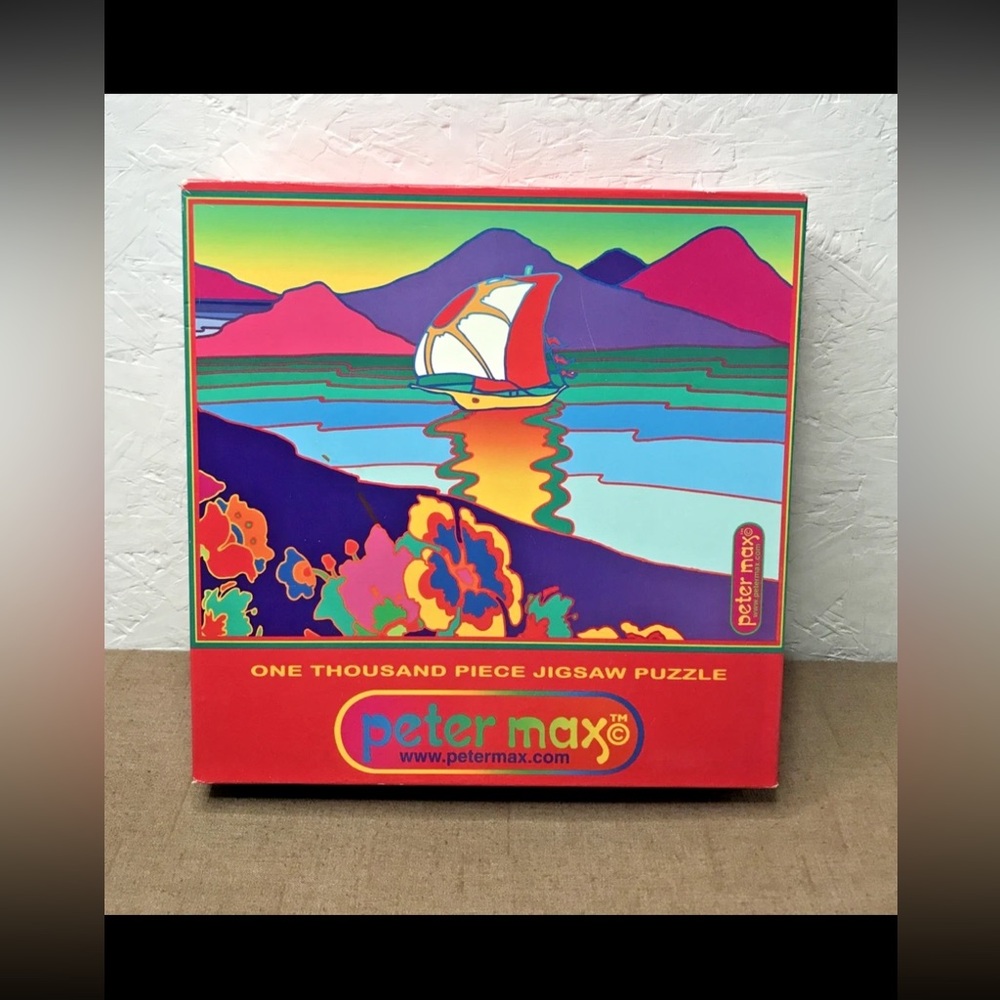 Vintage 1999 Peter Max Rio Earth Summit 1000-pc Puzzle Ceaco USA 27"x20" #3340-1